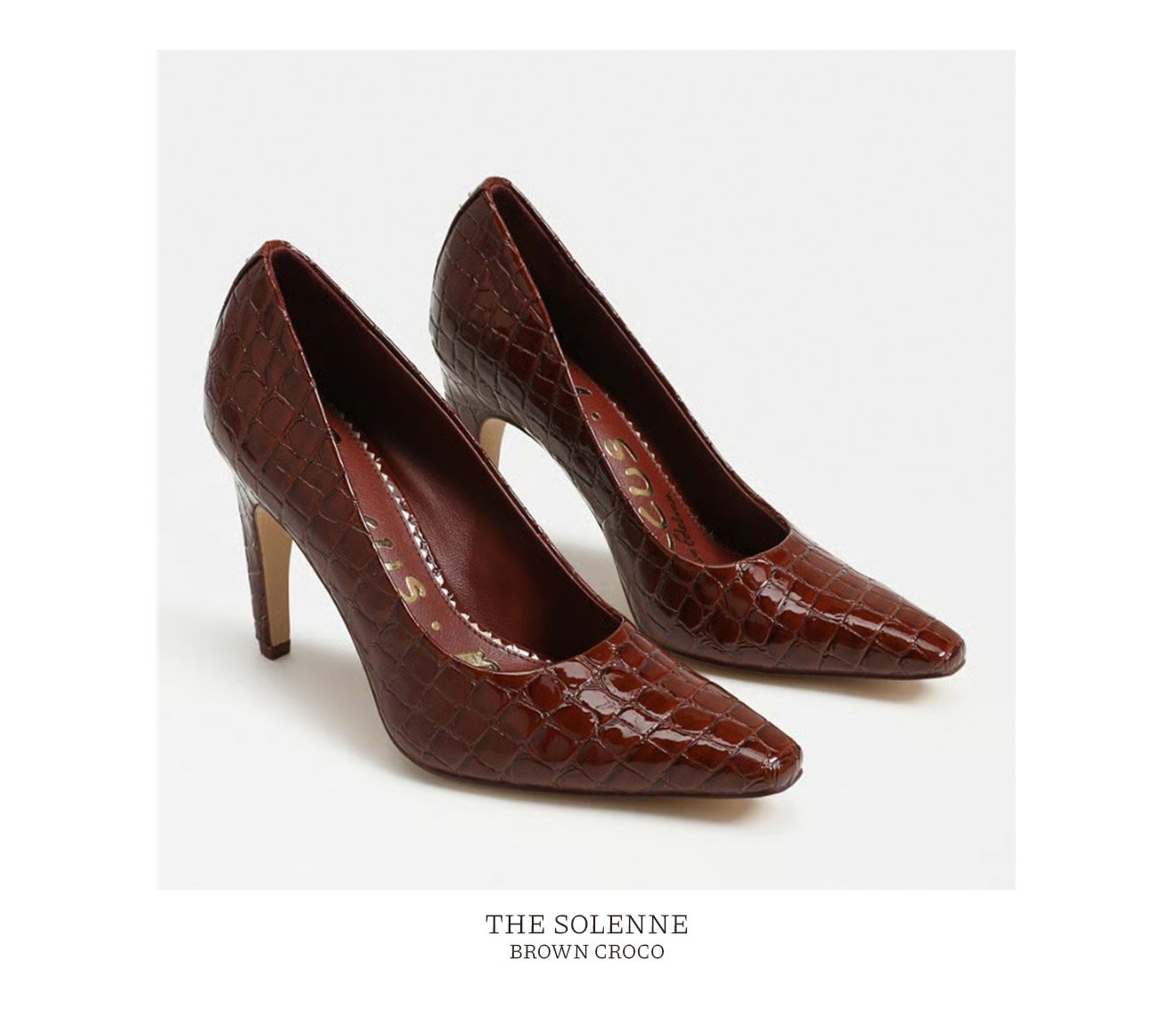 The Solenne | Brown Croco