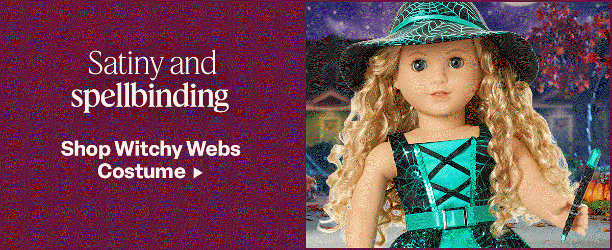 Satiny and spellbindin. Shop Witchy Webs Costume