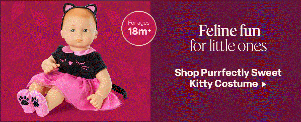 Feline fun for little ones. Shop Purrfectly Sweet Kitty Costume