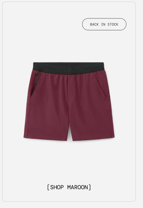 Shop Maroon Red Interval Short
