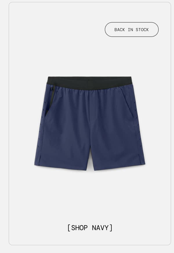 Shop Navy Interval Short