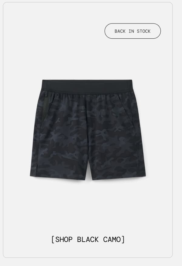 Shop Black Camo Interval Short