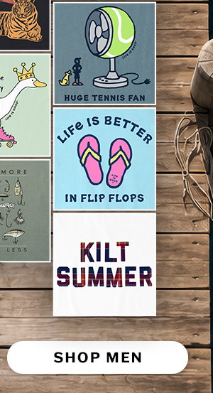 Let's get summery. Shop men's summer tees.