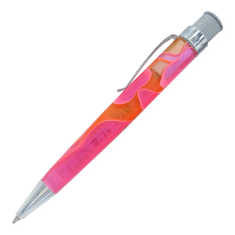 Image of Retro 51 Tornado Rollerball Pink and Orange Cosmic Swirl