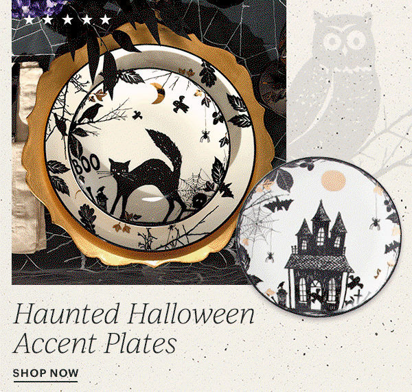Haunted Halloween Accent Plates  SHOP NOW