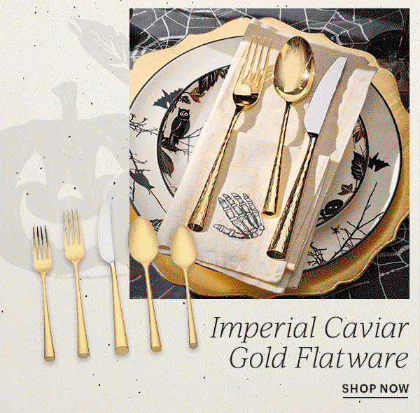 Imperial Caviar Gold Flatware  SHOP NOW