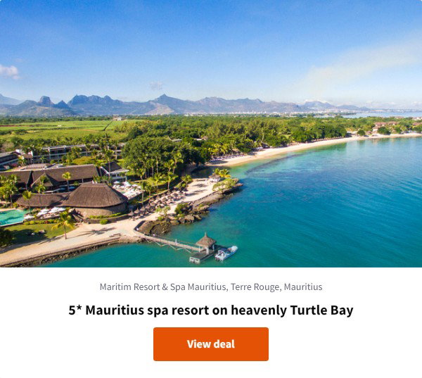 5* Mauritius spa resort on heavenly Turtle Bay