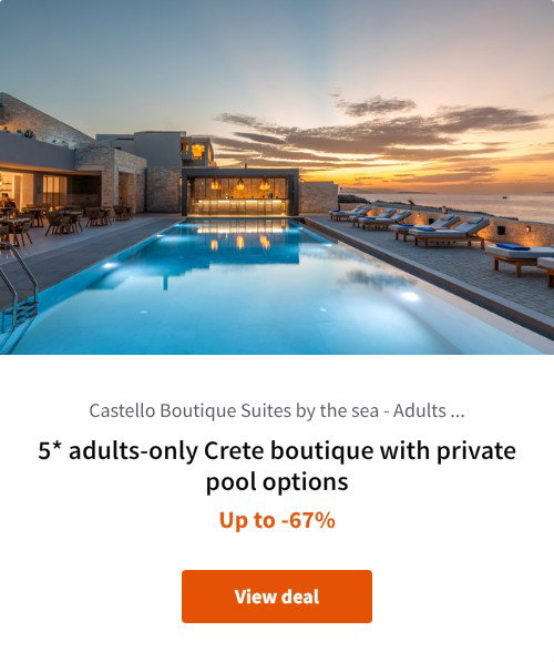 5* adults-only Crete boutique with private pool options
