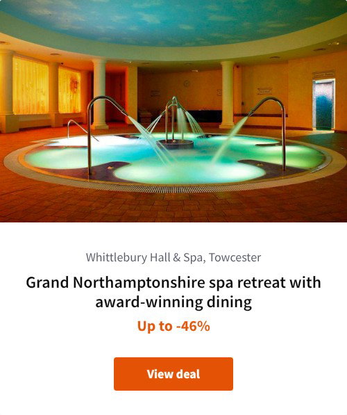 Grand Northamptonshire spa retreat with award-winning dining
