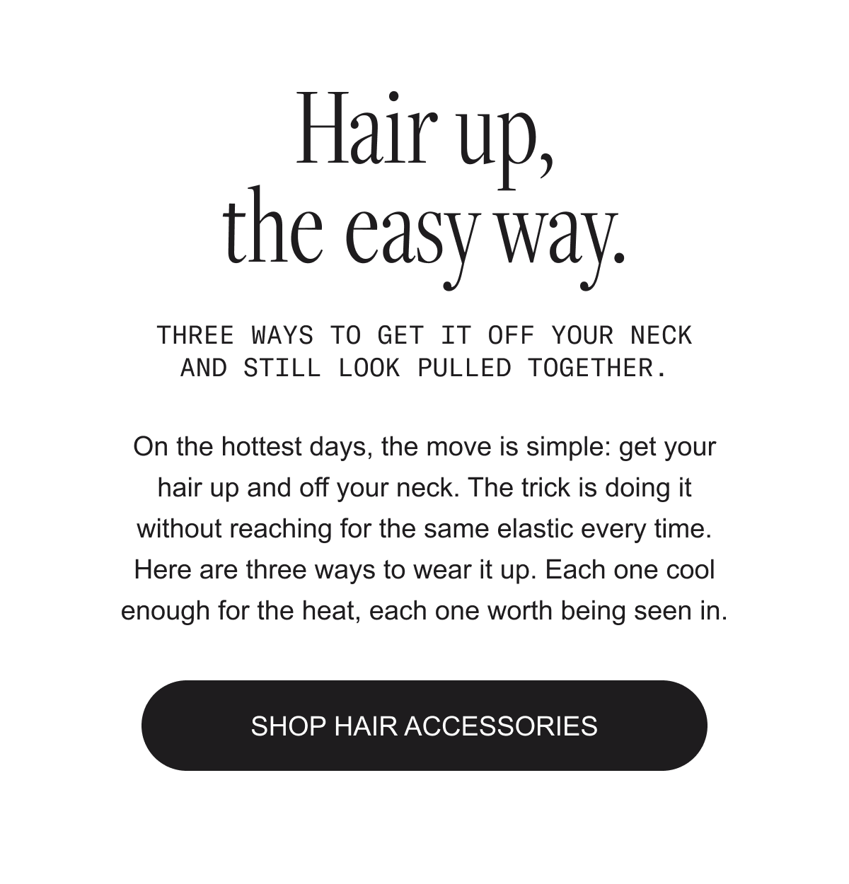 Shop hair accessories
