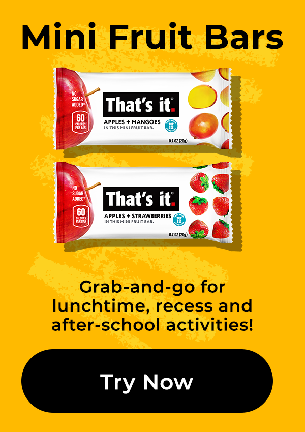 Mini Fruit Bars for Back to School