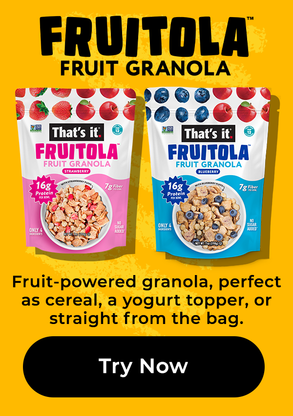 Fruitola Fruit Granola for Back to School