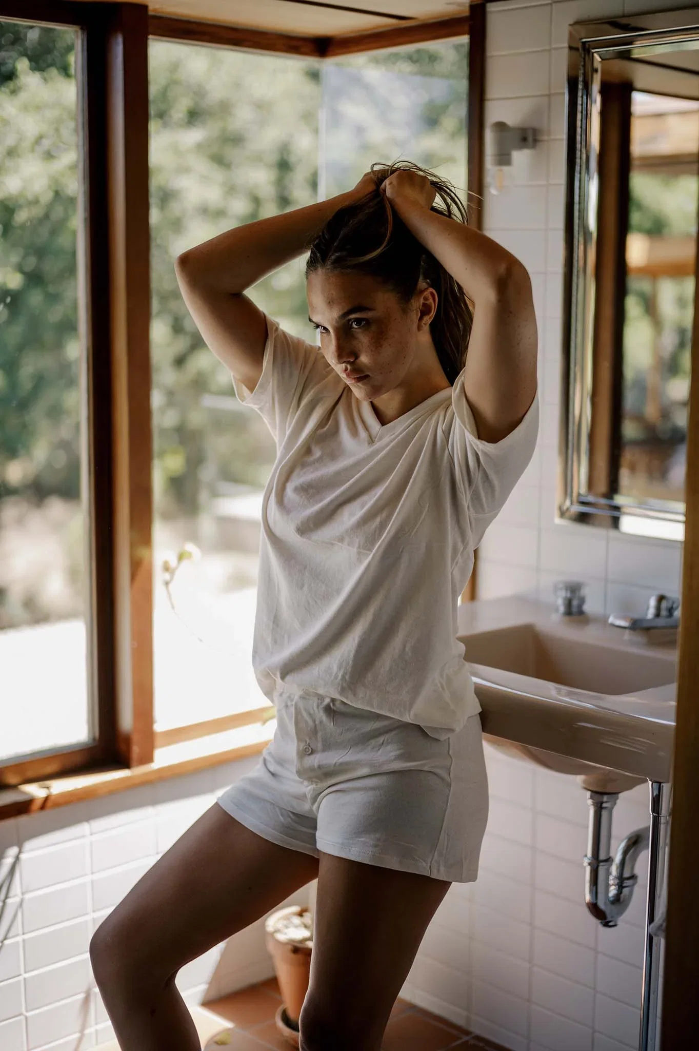 Image of Women's Organic Cotton Boxers in Natural