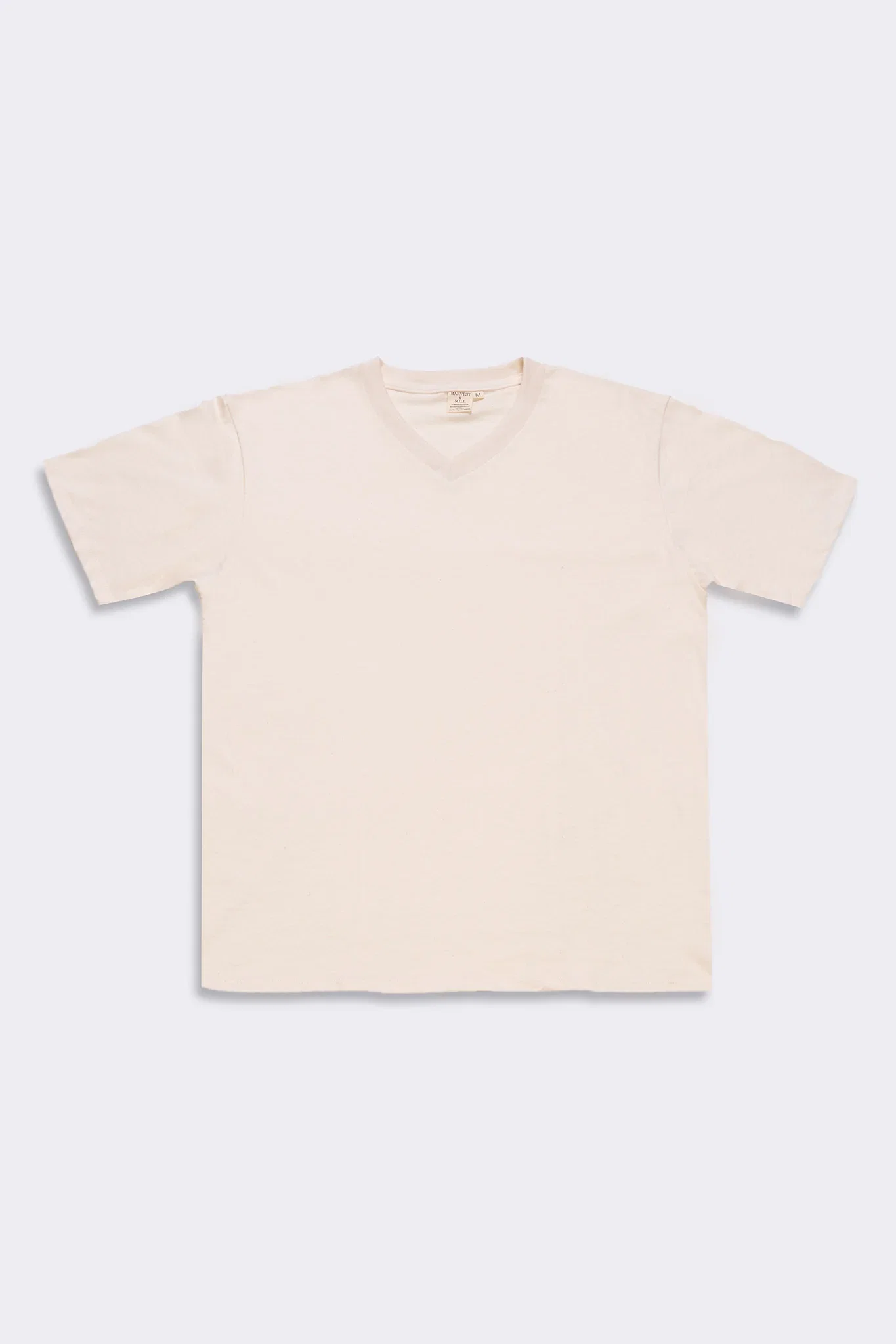 Image of Women's Organic Unisex Style V-Neck Tee in Natural