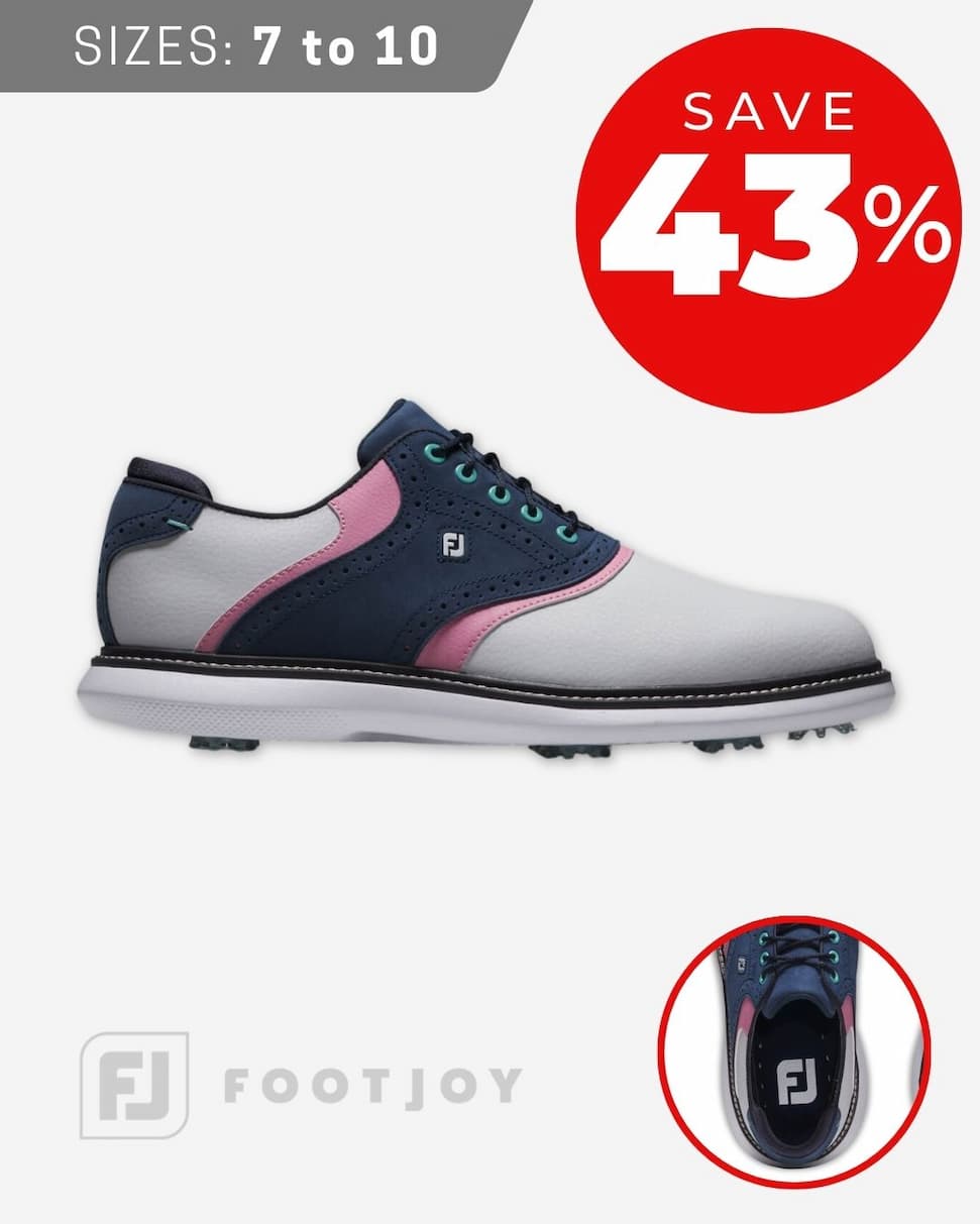Footjoy Mens Traditions Breathable Leather Waterproof Spiked Golf Shoes