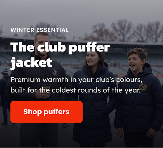 Hero Banner - AFL Club Puffer Jackets Are Winter Ready