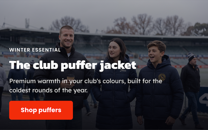 Hero Banner - AFL Club Puffer Jackets Are Winter Ready