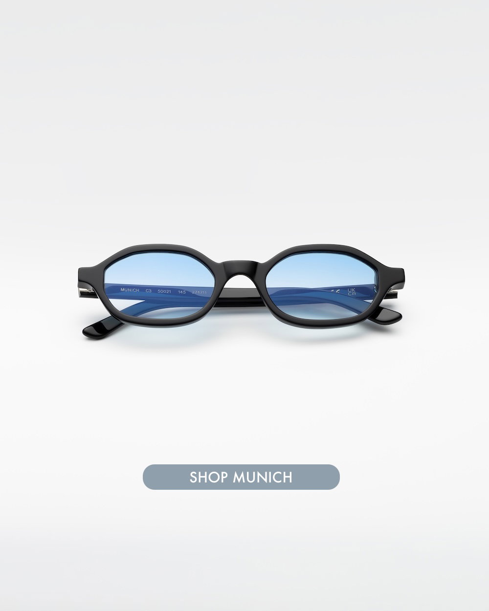 Preview of Munich in Black with Blue Gradient