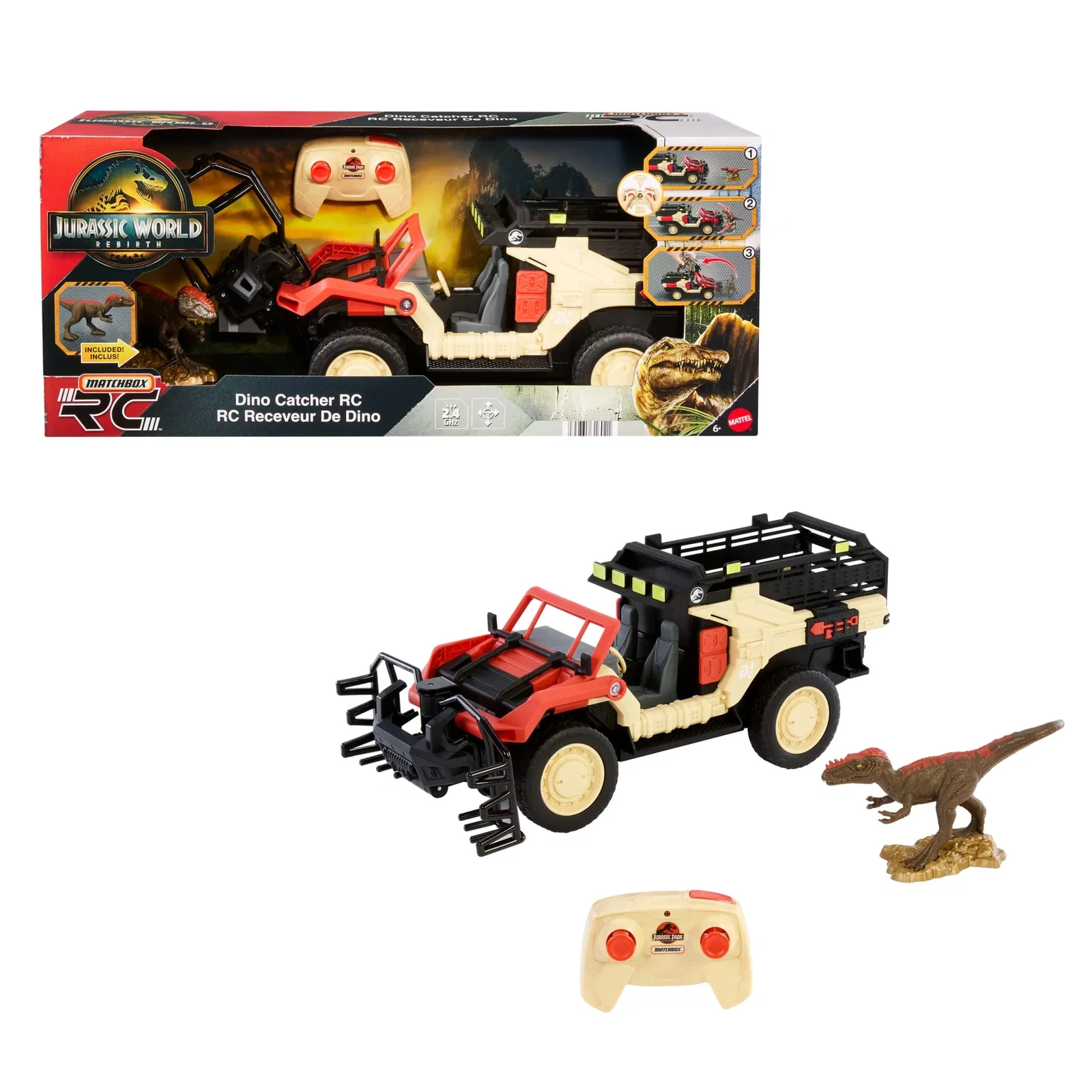 Image of Matchbox RC Jurassic World Dino Catcher RC Truck