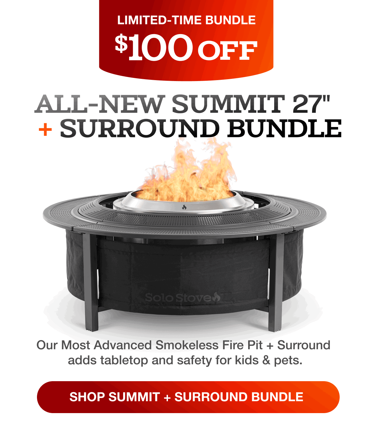 Summit 27 Fire Pit + Surround Bundle