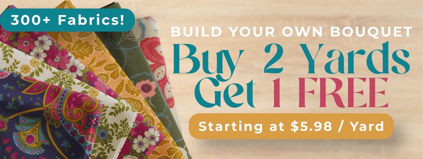 buy 2 yards get one free