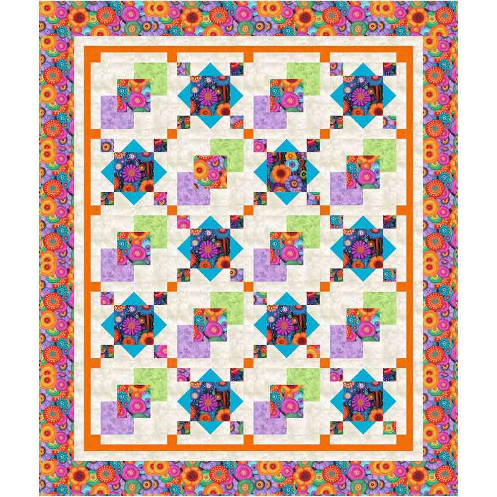 Image of Inside The Quad - The Sweet Tea Girls - Jubilant - Timeless Treasures - Quilt Kit