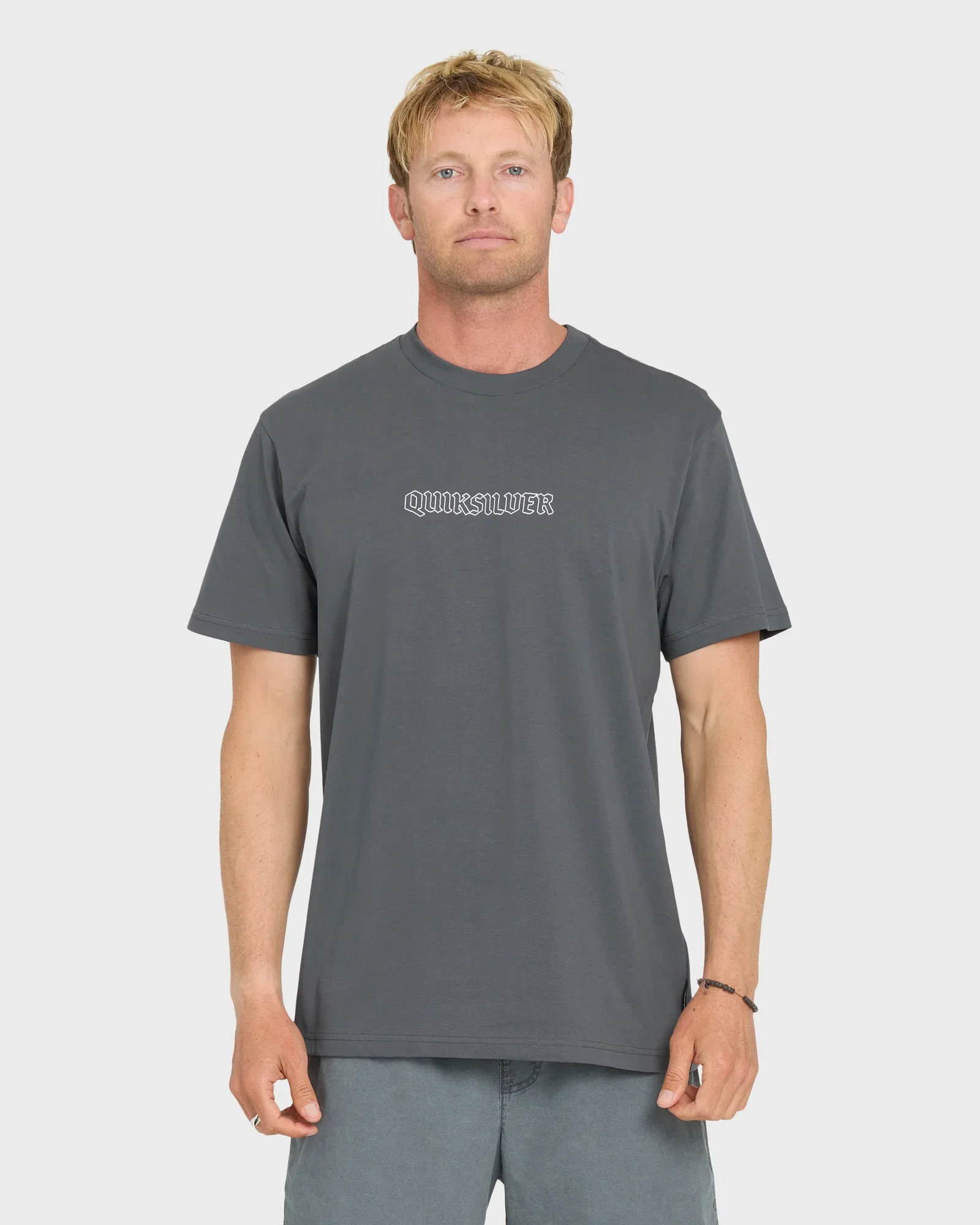 Image of Serpents Short Sleeve Knit T-Shirt - Iron Gate