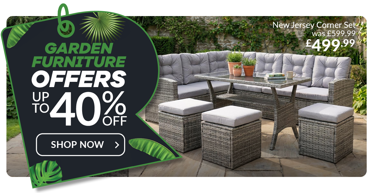 garden furniture offers. Up to 40% off - shop now