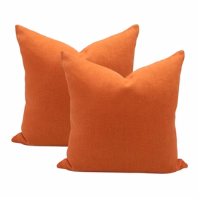 Orange Linen - Set of 2