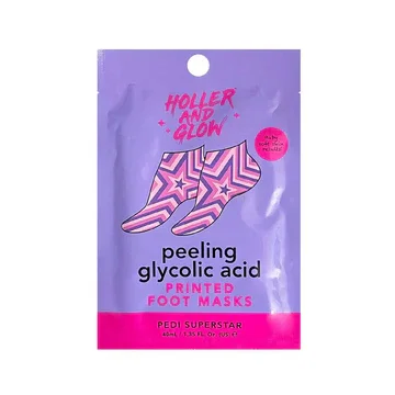 Holler and Glow Printed Foot Masks Pedi Superstar