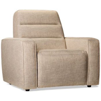 Rowan Power Recliner - Tilt Power Headrest - Cushioned Track Arms - Tufted Backrest - High Resiliency Foam Seat