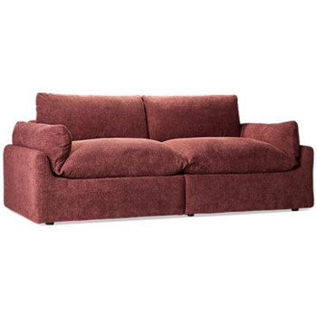 Harper 2 Piece Sectional - Durable Polyester Upholstery - Flared Arms - Two Coordinating Toss Pillows - Super Plush Comfort