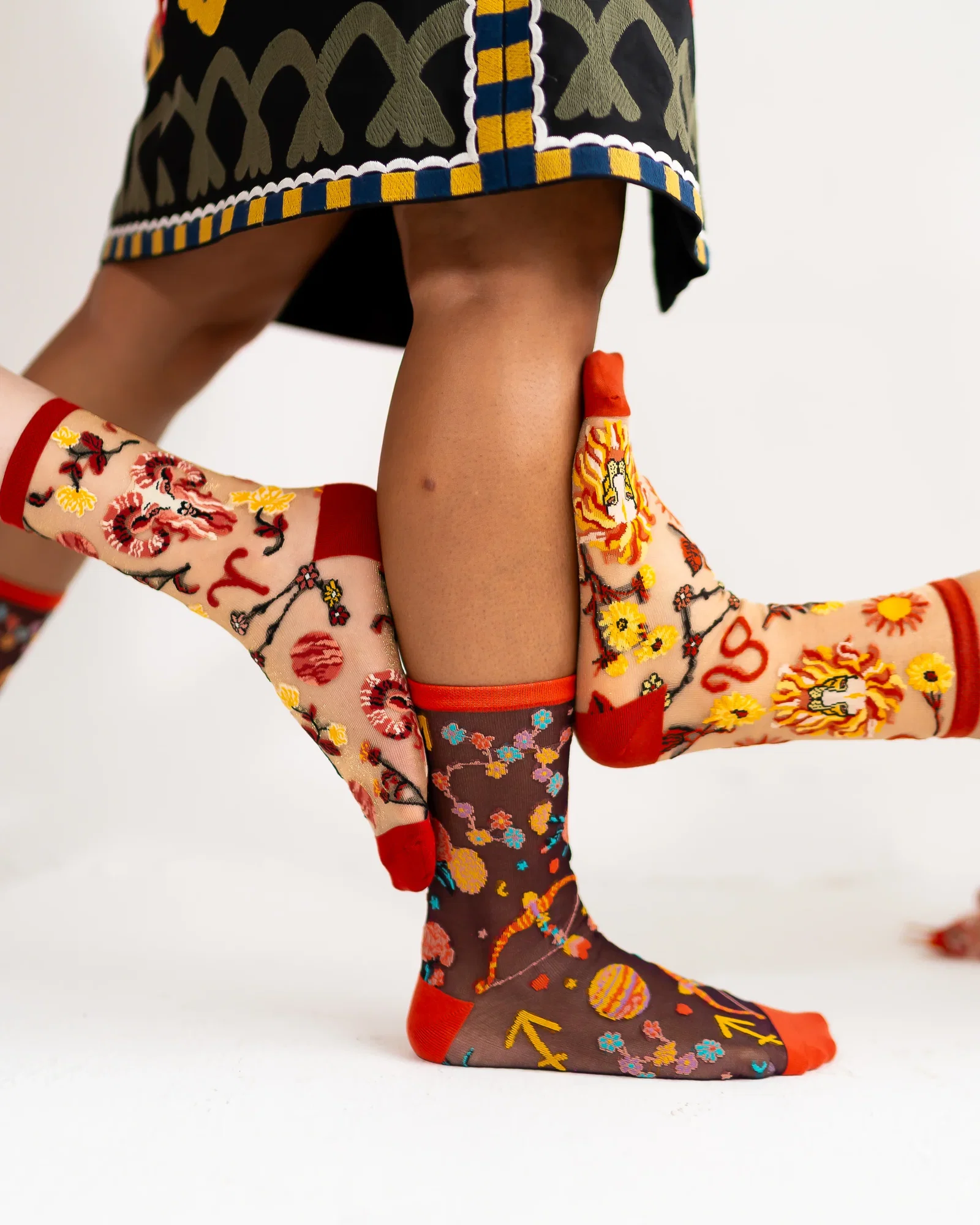 Image of Zodiac Fire Signs Sheer Socks Bundle
