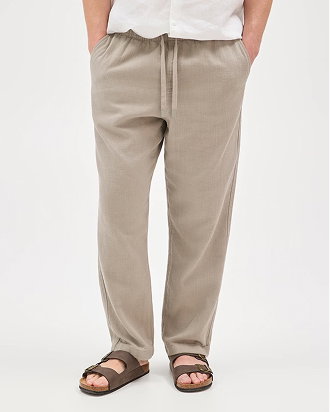 Australian Cotton relaxed textured pants