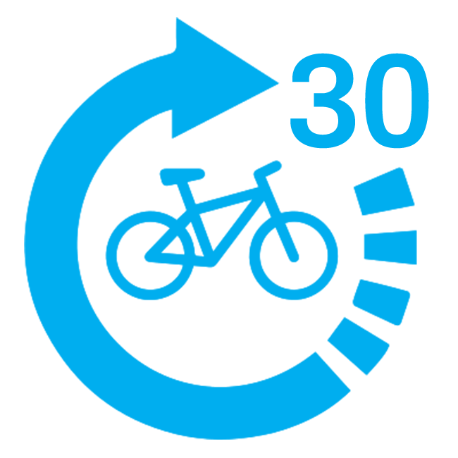 30 Day Test Ride  Return within 30 days for a refund or make changes.