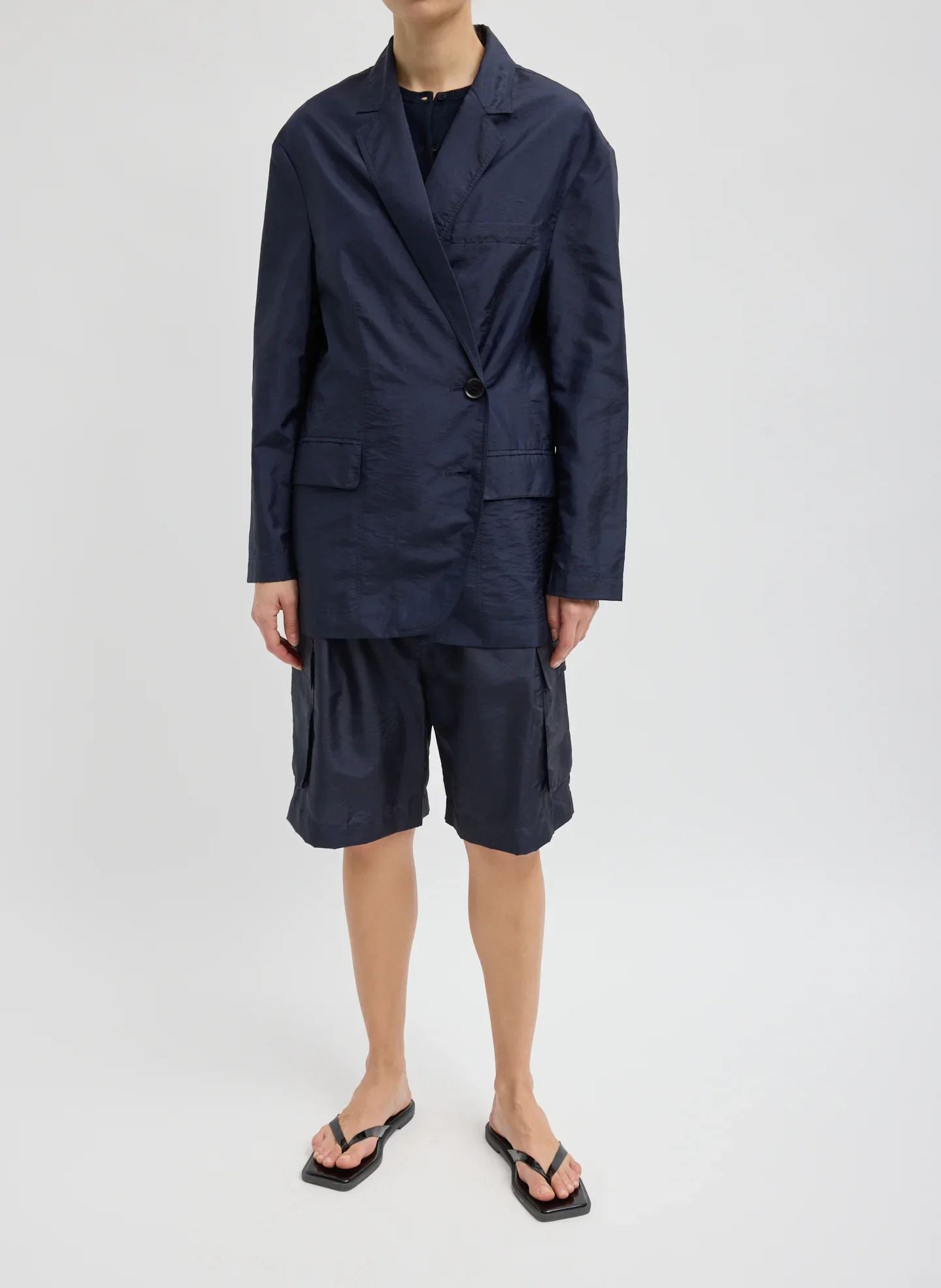 Image of Crispy Nylon Liam Blazer