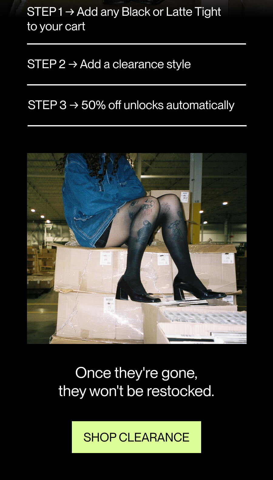 SHOP CLEARANCE