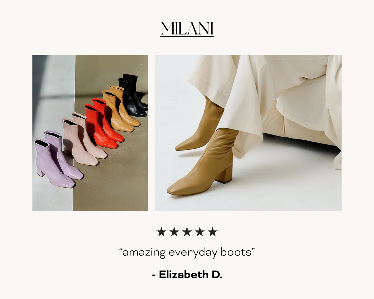 "amazing everyday boots" - Elizabeth D.