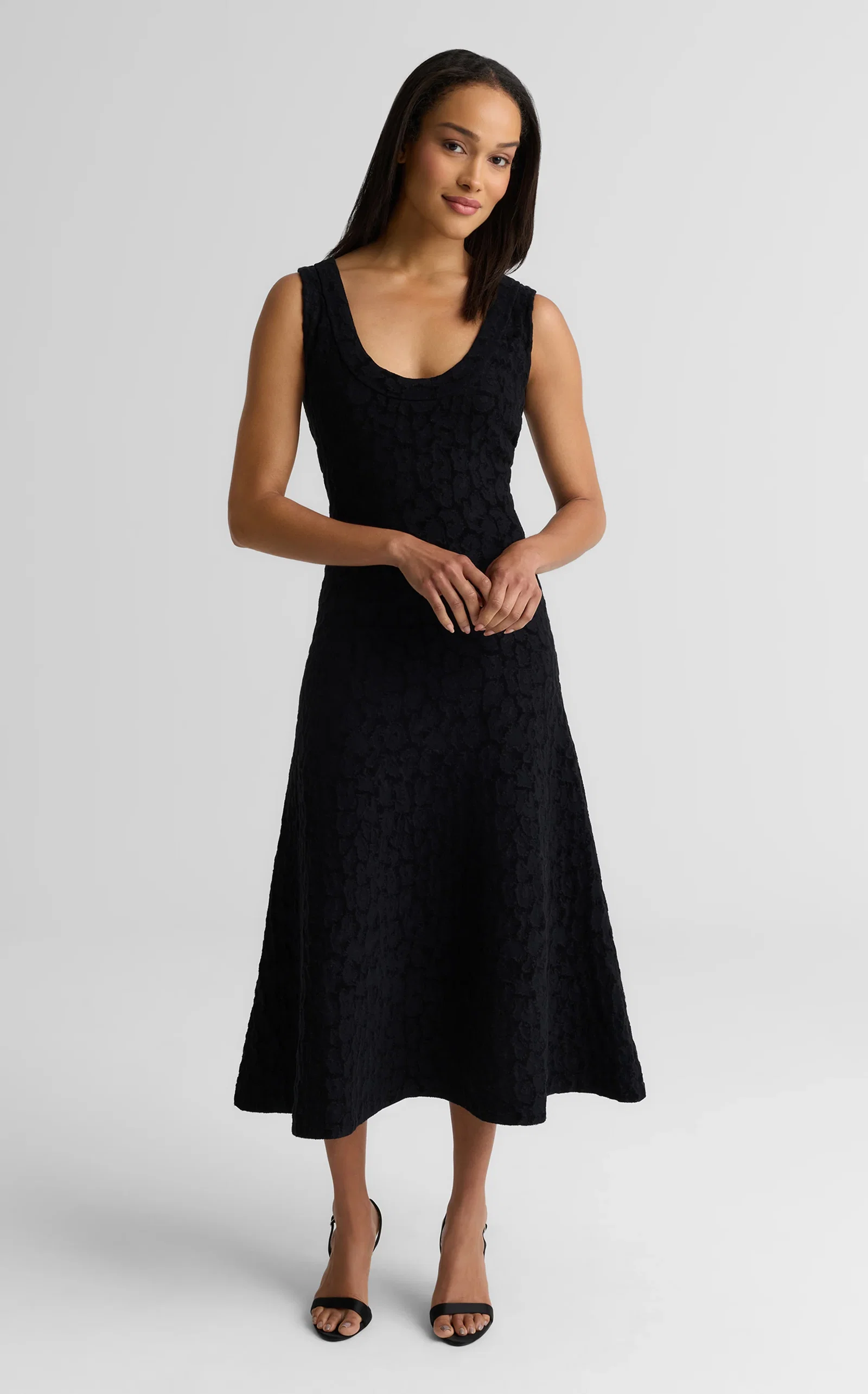 Image of Belinda Dress In Velvet Leopard Jacquard