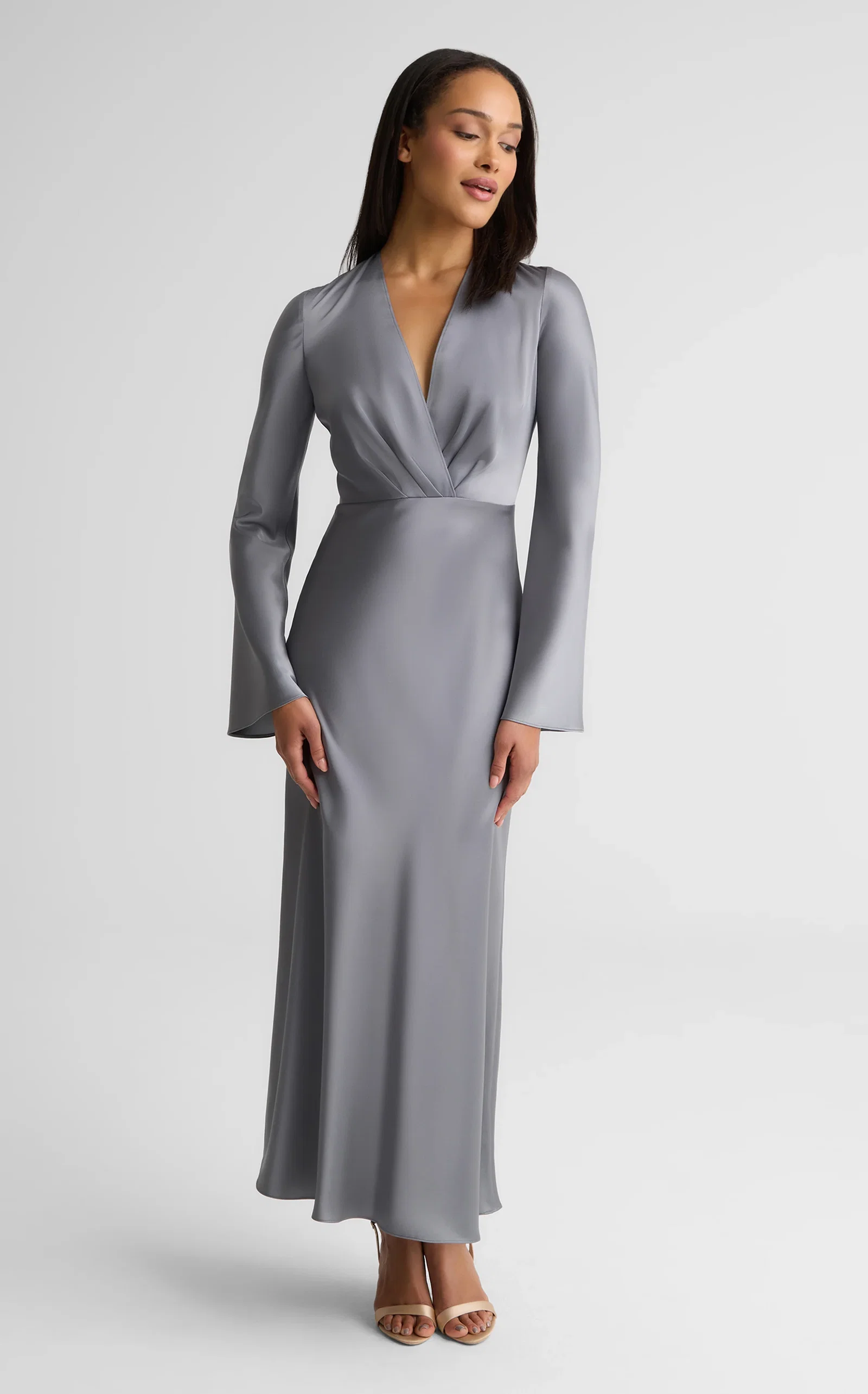 Image of Faith Dress In Liquid Satin