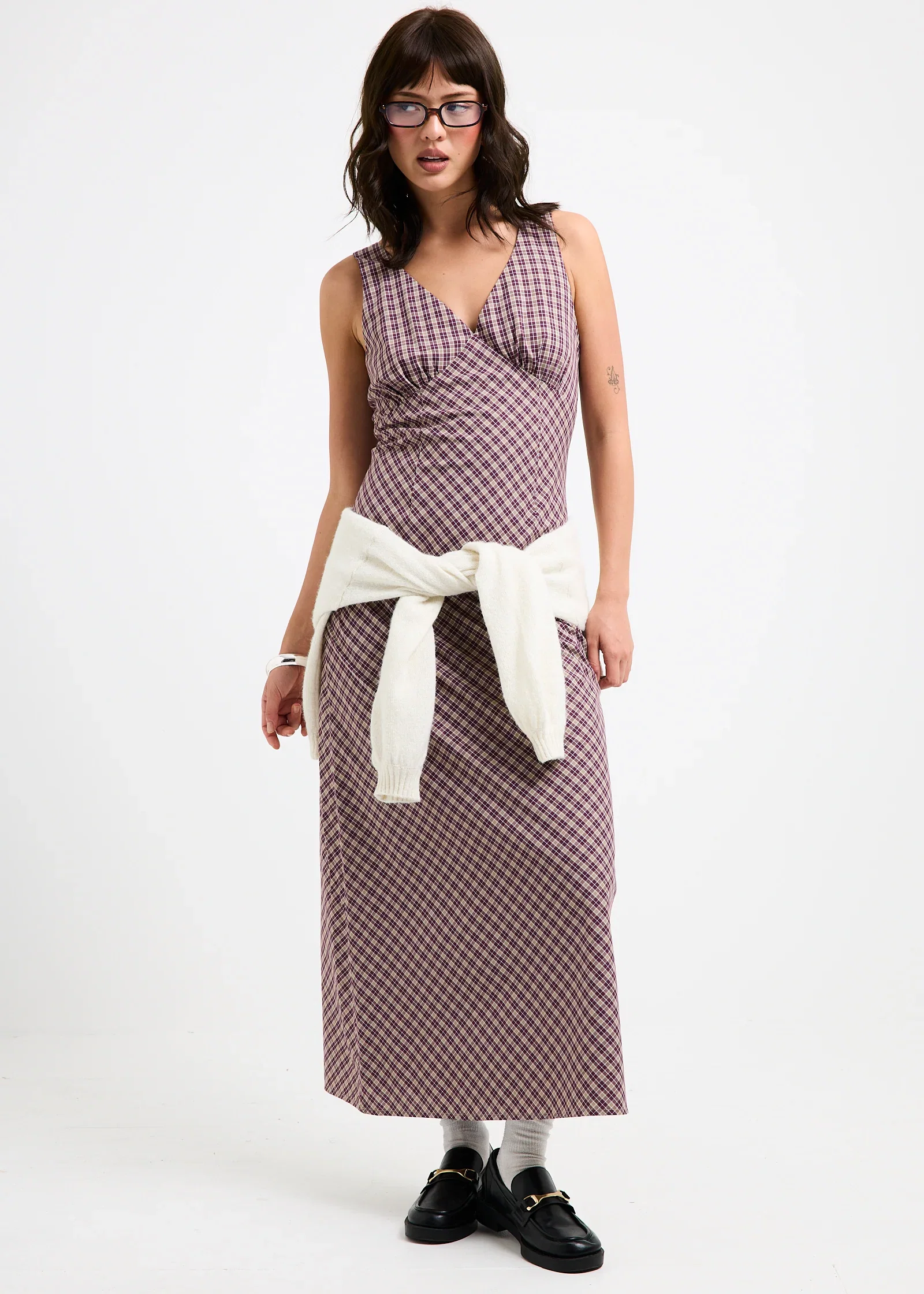 Image of Kaia V Neck Midi Dress