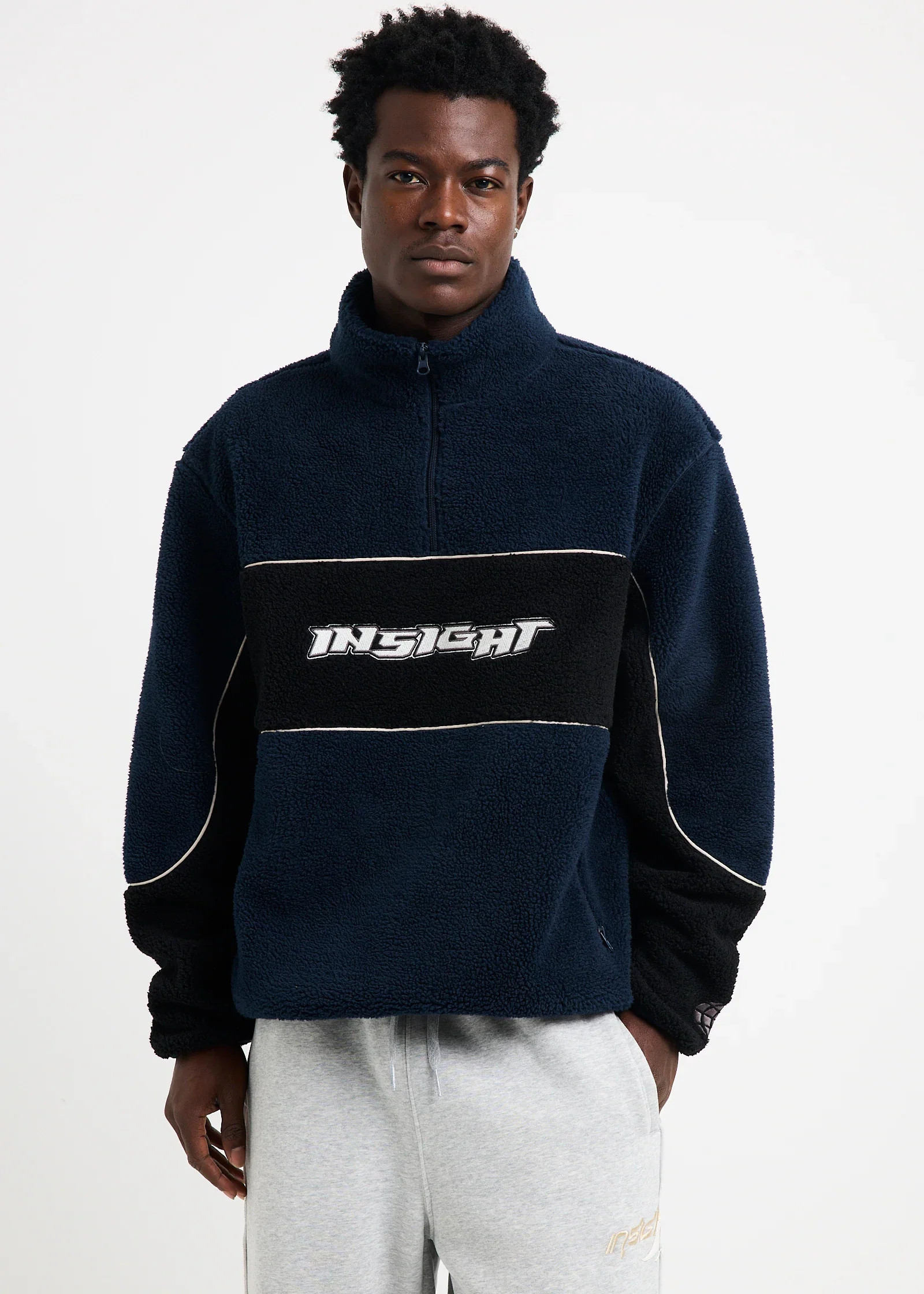 Image of Era Quarter Zip Sherpa Pullover Jumper
