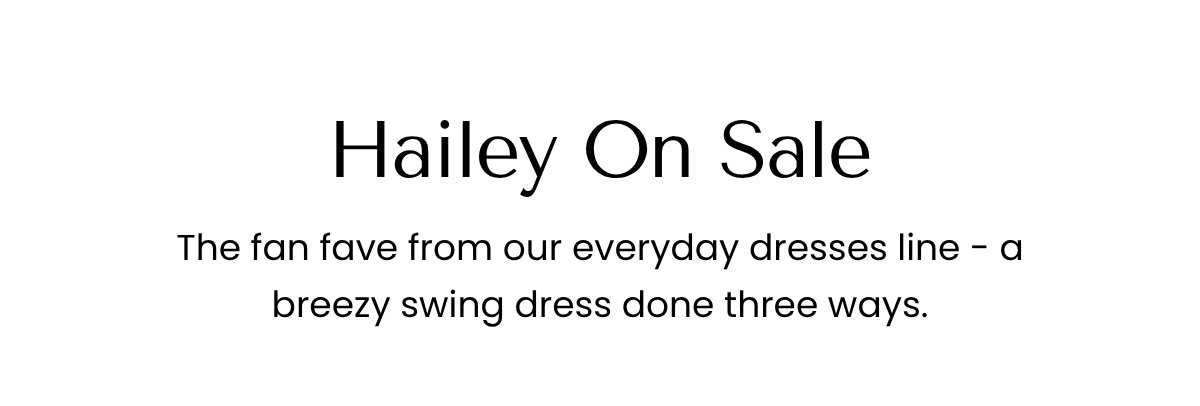 Hailey On Sale
