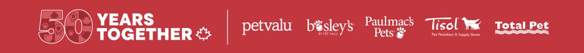 50 Years Together & Pet Valu Family Of Stores Logos