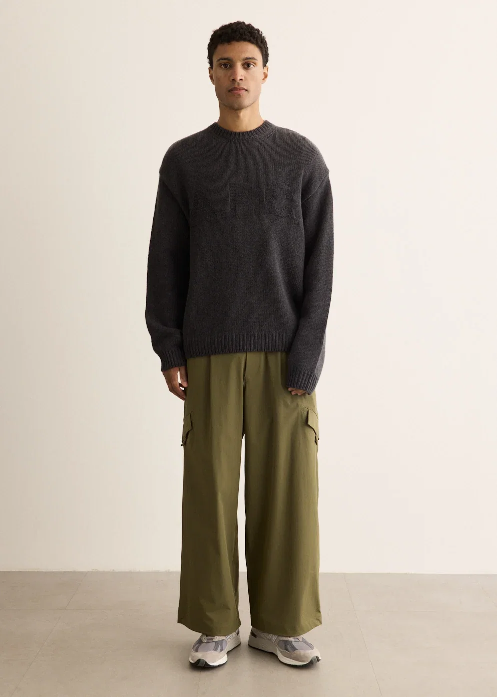 Image of NB Grey Cargo Pants