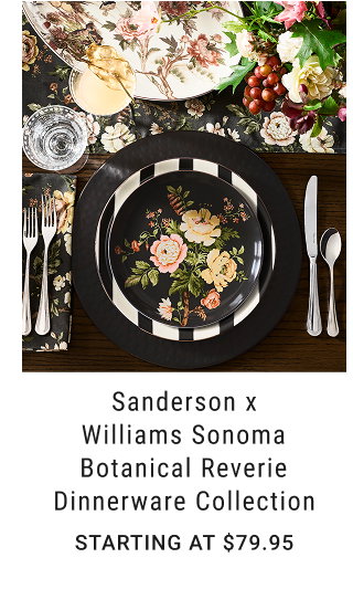 Sanderson x Williams Sonoma Botanical Reverie Dinnerware Collection - Starting at $79.95