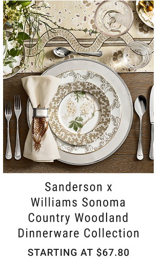 Sanderson x Williams Sonoma Country Woodland Dinnerware Collection - Starting at $67.80