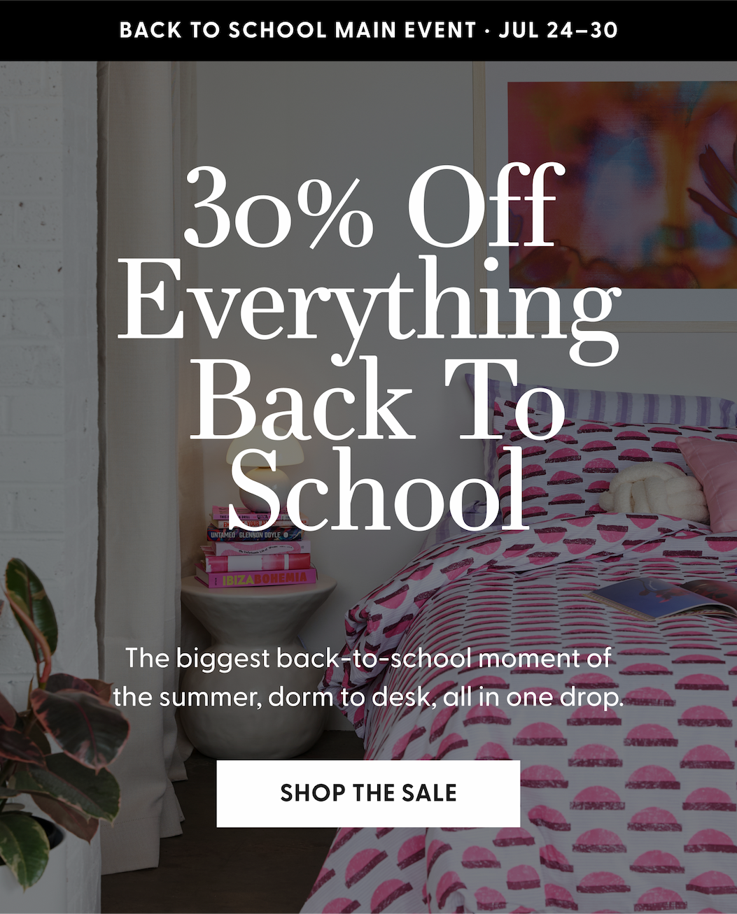 30% Off Everything Back To School