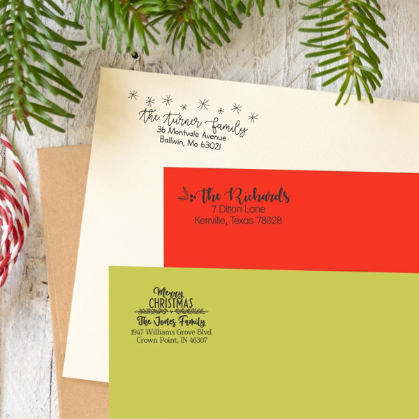 Custom Holiday Address Stamps 