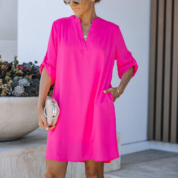 Shirt Dress with Pockets 